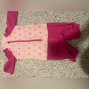 Columbia SPF onesie with snaps